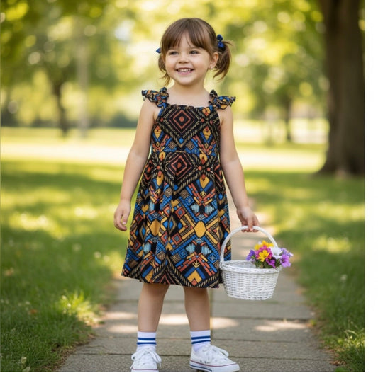 Toddler, colorful dress