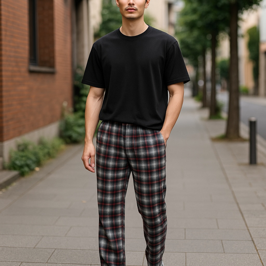 Nautica men’s Plaid Red and Black Pj Pant
