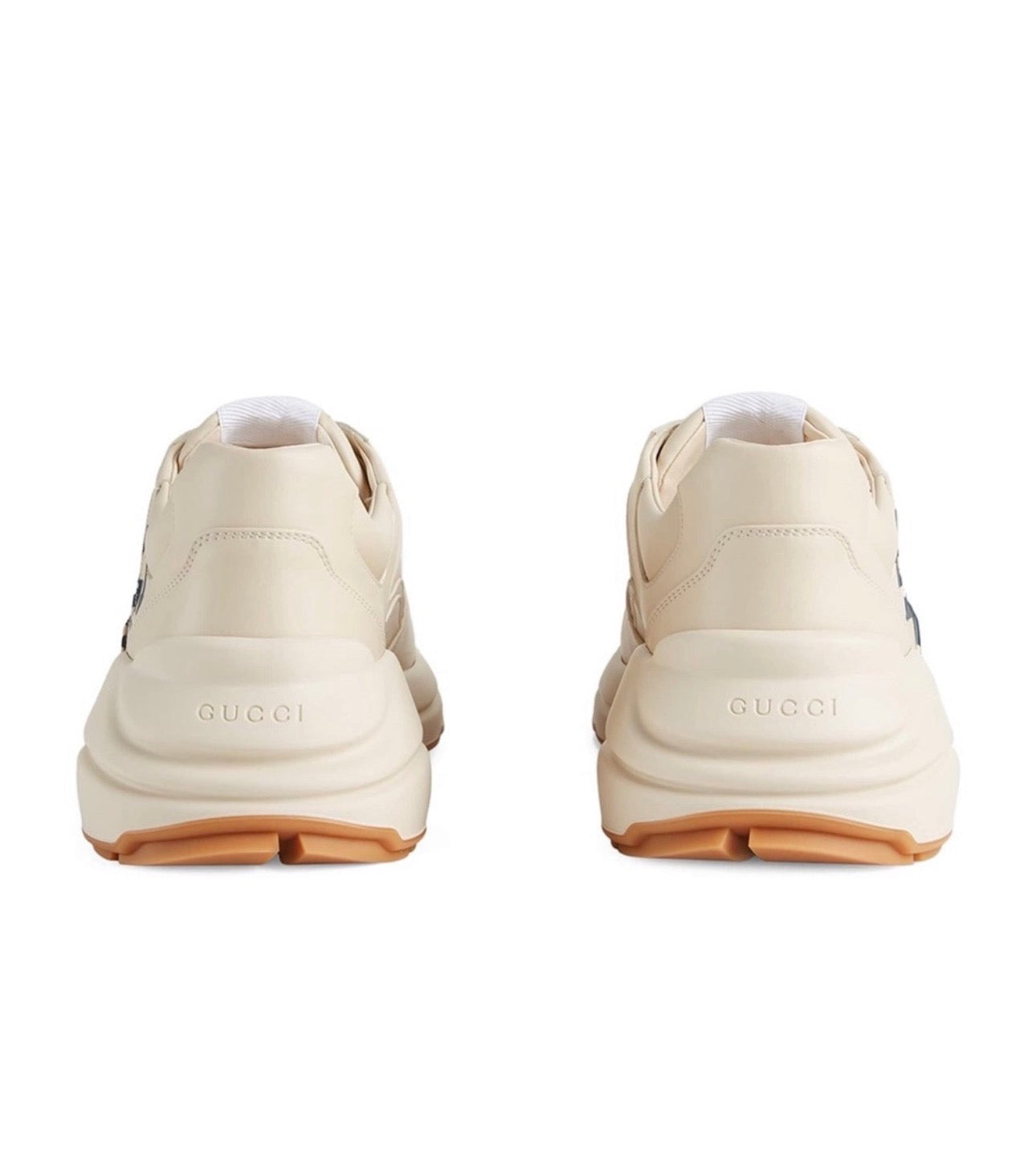 The Gucci Eschatology Rhyton leather sneaker with "Gucci Eschatology 1921" and "25" script.