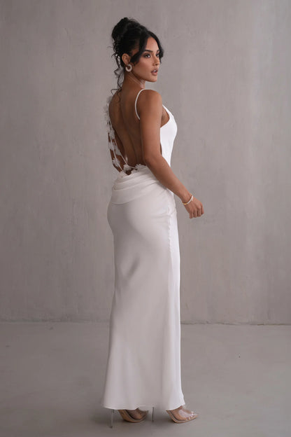 Ivory Down The Aisle Satin Gown