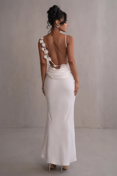 Ivory Down The Aisle Satin Gown