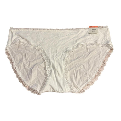 Jenni Elegant White Lace Trim Core Panty