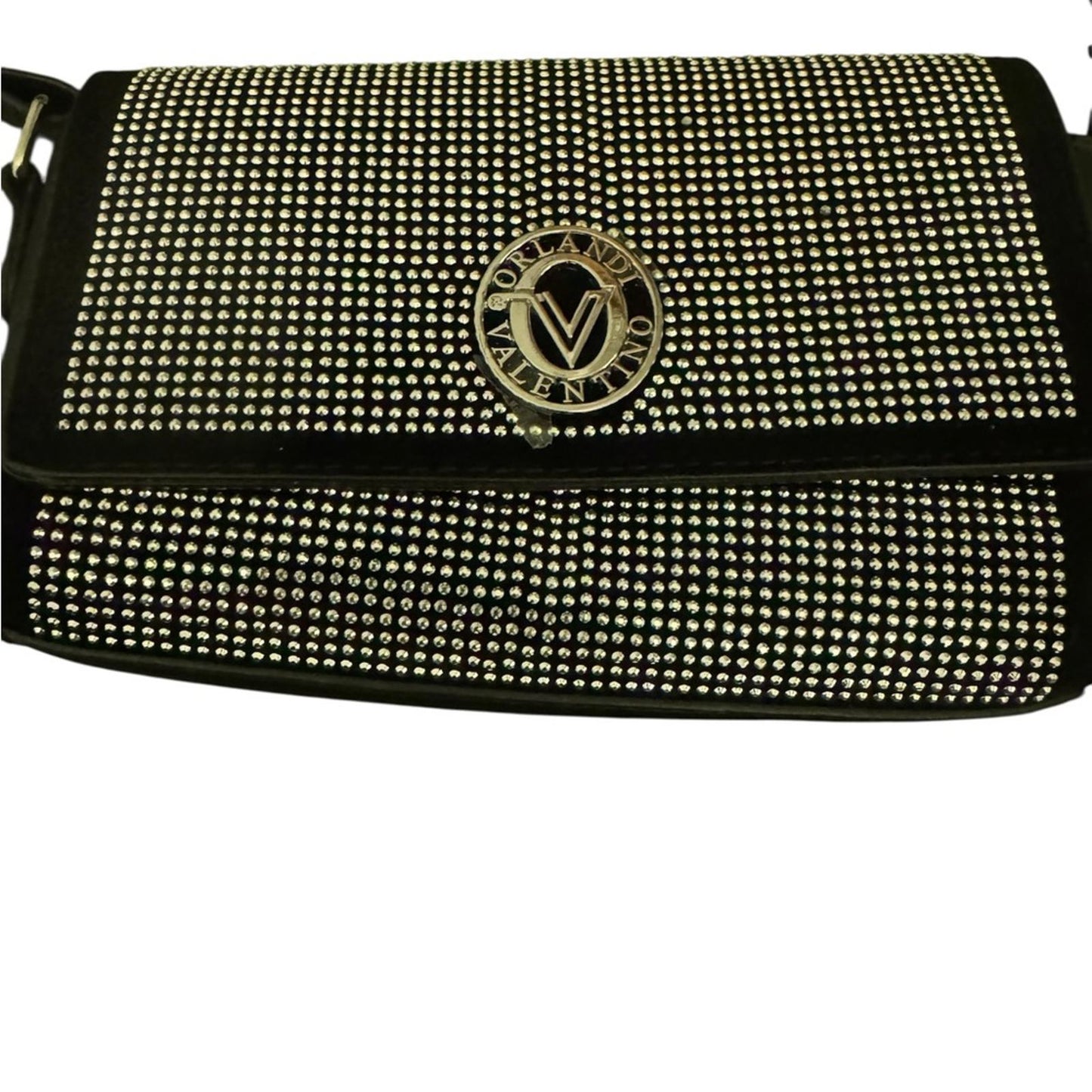 Valentino Orlandi Elegant Black and Gray Women's Bag