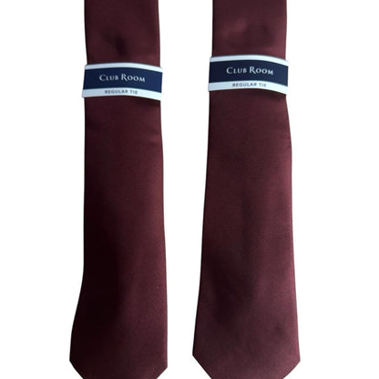 Club Room Men's Burgundy Tie
