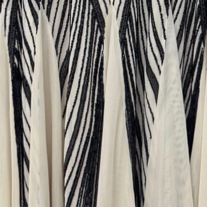 R&M Richards Elegant Black and White Women's Dress