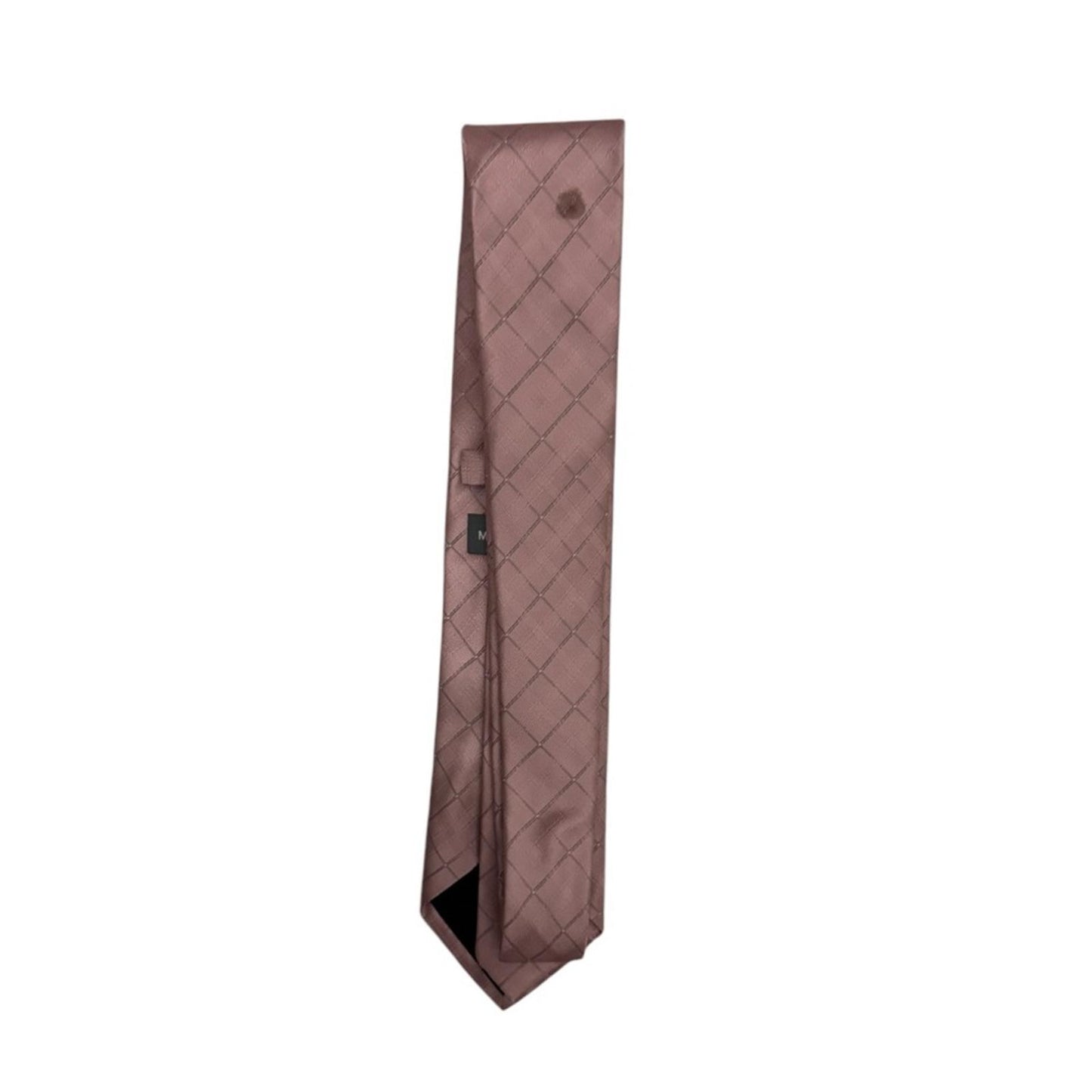 Michael Kors Elegant Pink Plaid Men's Tie