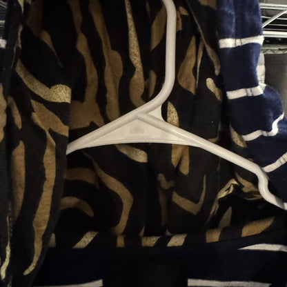 Pre-Love Kardashian Kollection Navy and White Striped Hoodie with Gold Accent