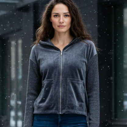 Vince Camuto Charcoal Zip-Up Jacket