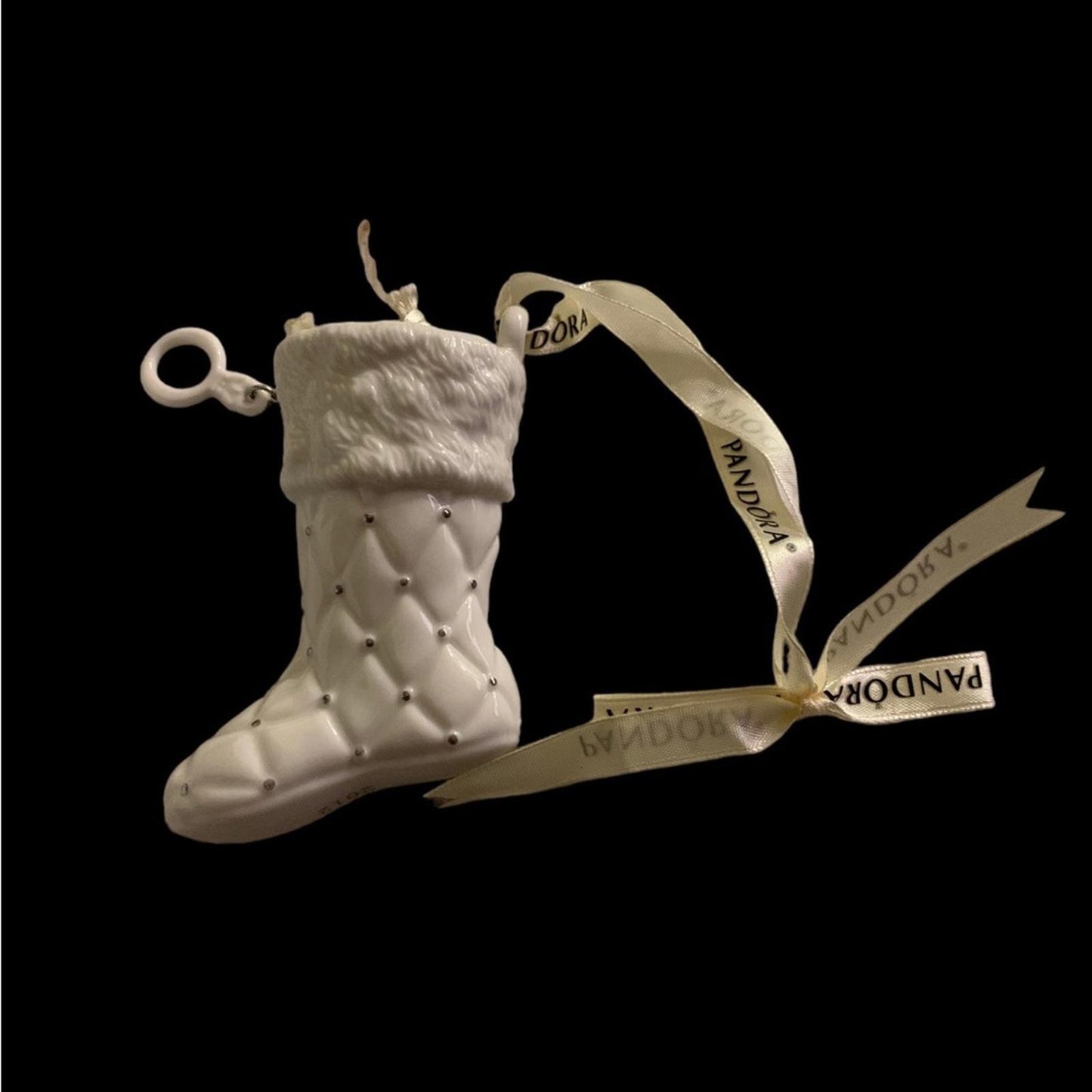 NWOT 2012 Pandora Christmas boot ornament