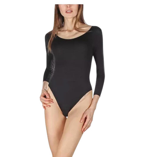 Natori Black Sheer Bodysuit