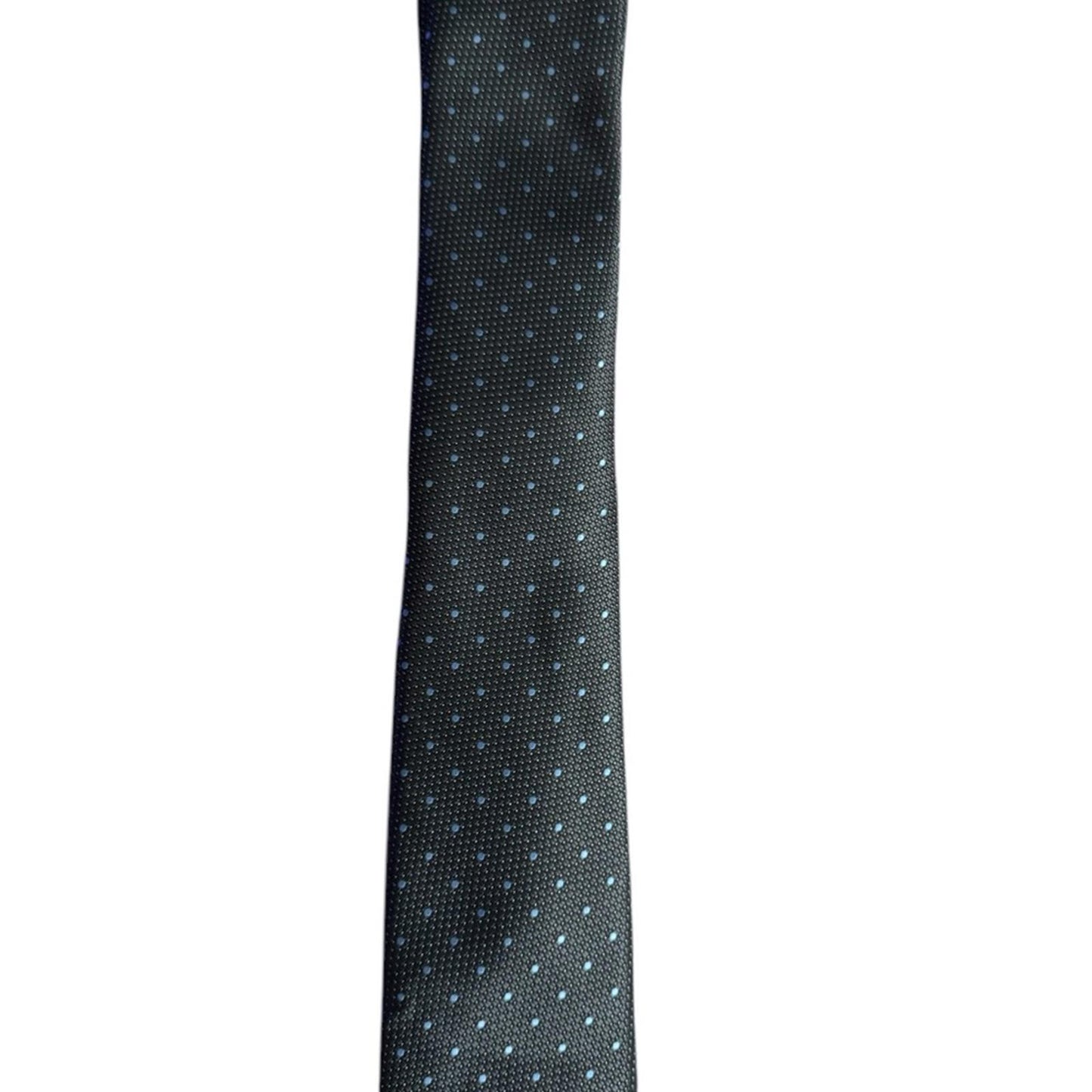 Alfani Elegant Black and Blue Polka Dot Tie