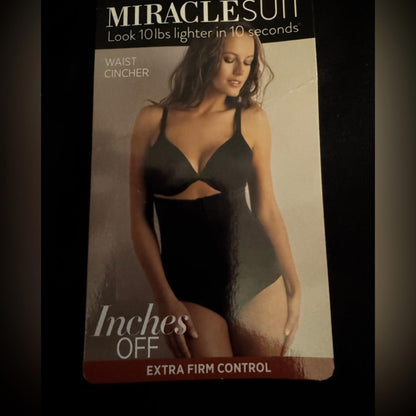 Miracle suit Extra Firm Control Black Waist Cincher