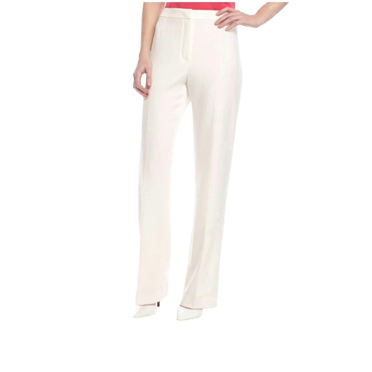 Kasper Elegant Cream 
Women's Stretch Crepe Trouser Pants