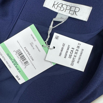 Kasper Elegant Blue Sleeveless Dress