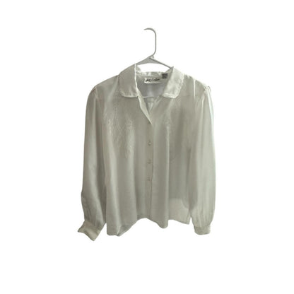 Pre-Love Yves St. Clair Classic White Button-Down Shirt
