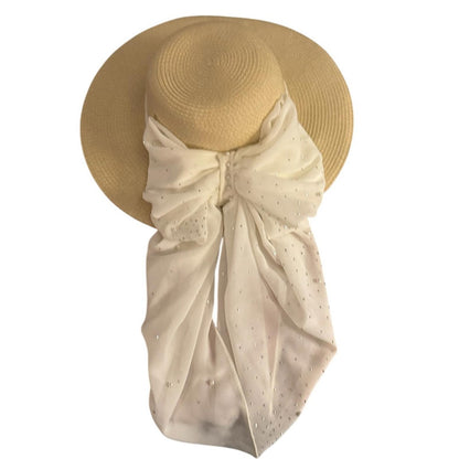 Style & Co. Elegant Tan and white Women's Sun Hat