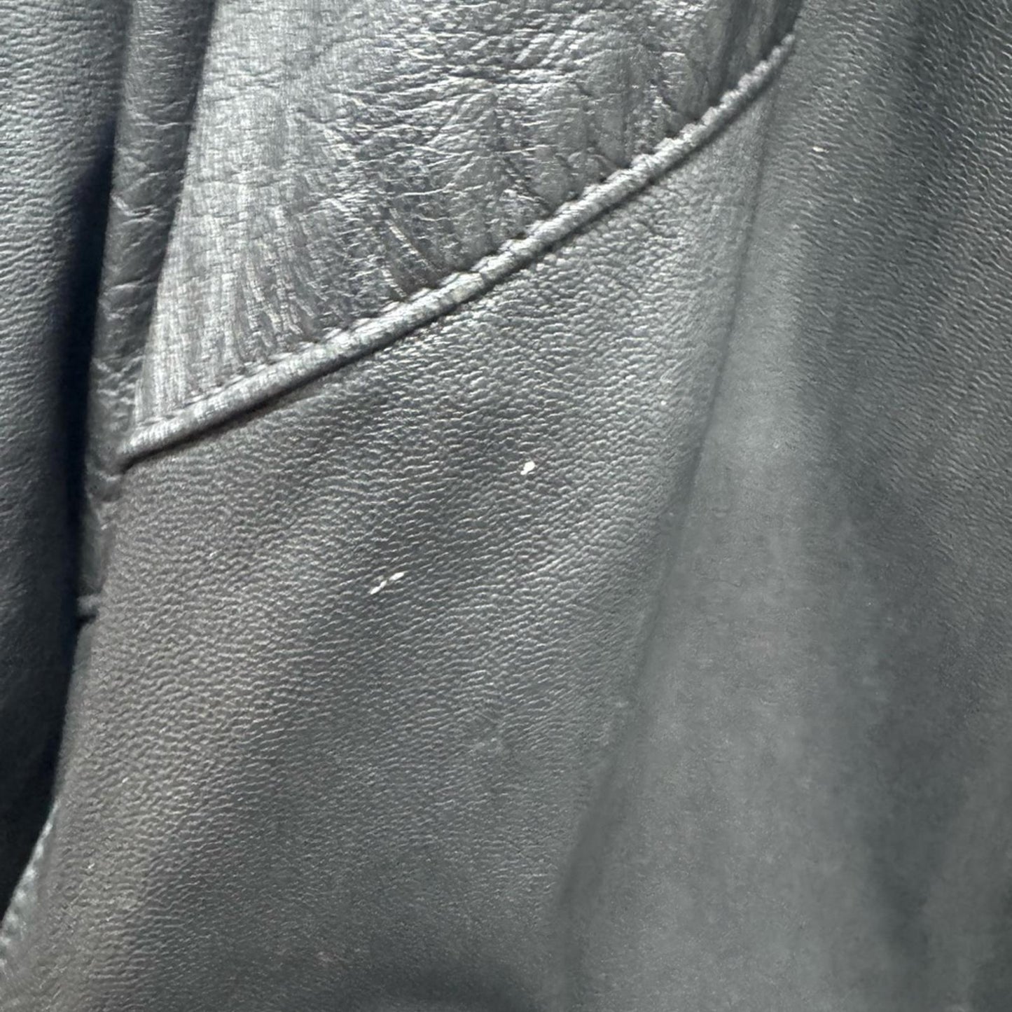 Pre-Love Renzo Costa Vintage Black Leather Jacket for Women