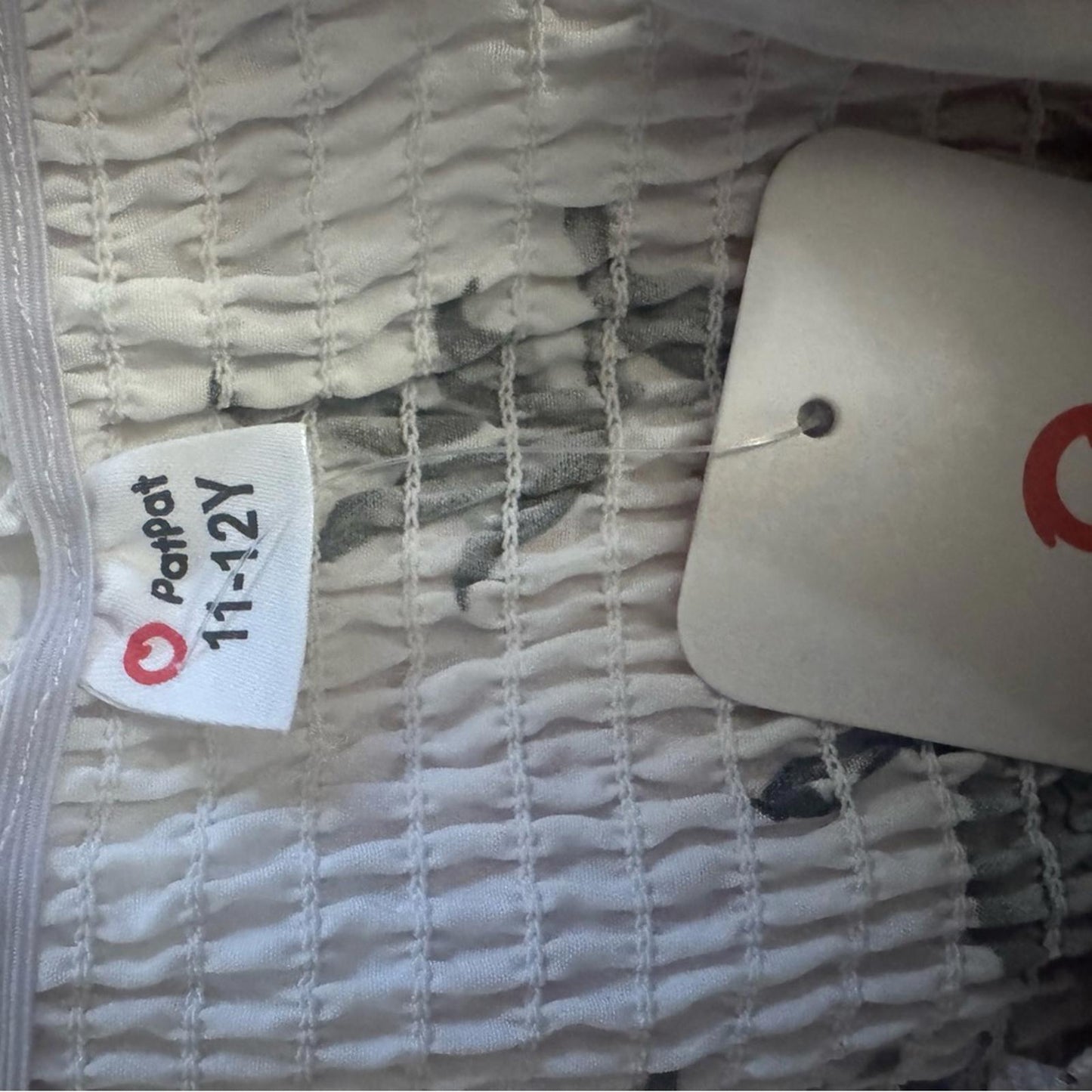 PatPat Floral Girls Dress in Cream and Pink