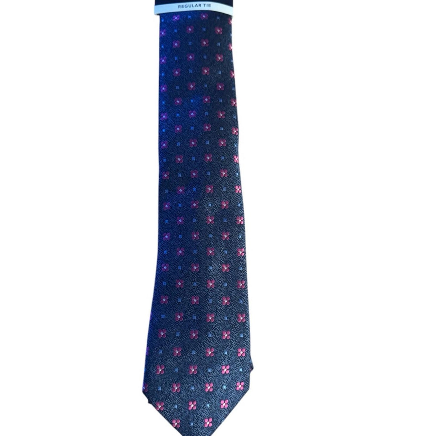 Club Room Navy and Pink Floral Men's Tie