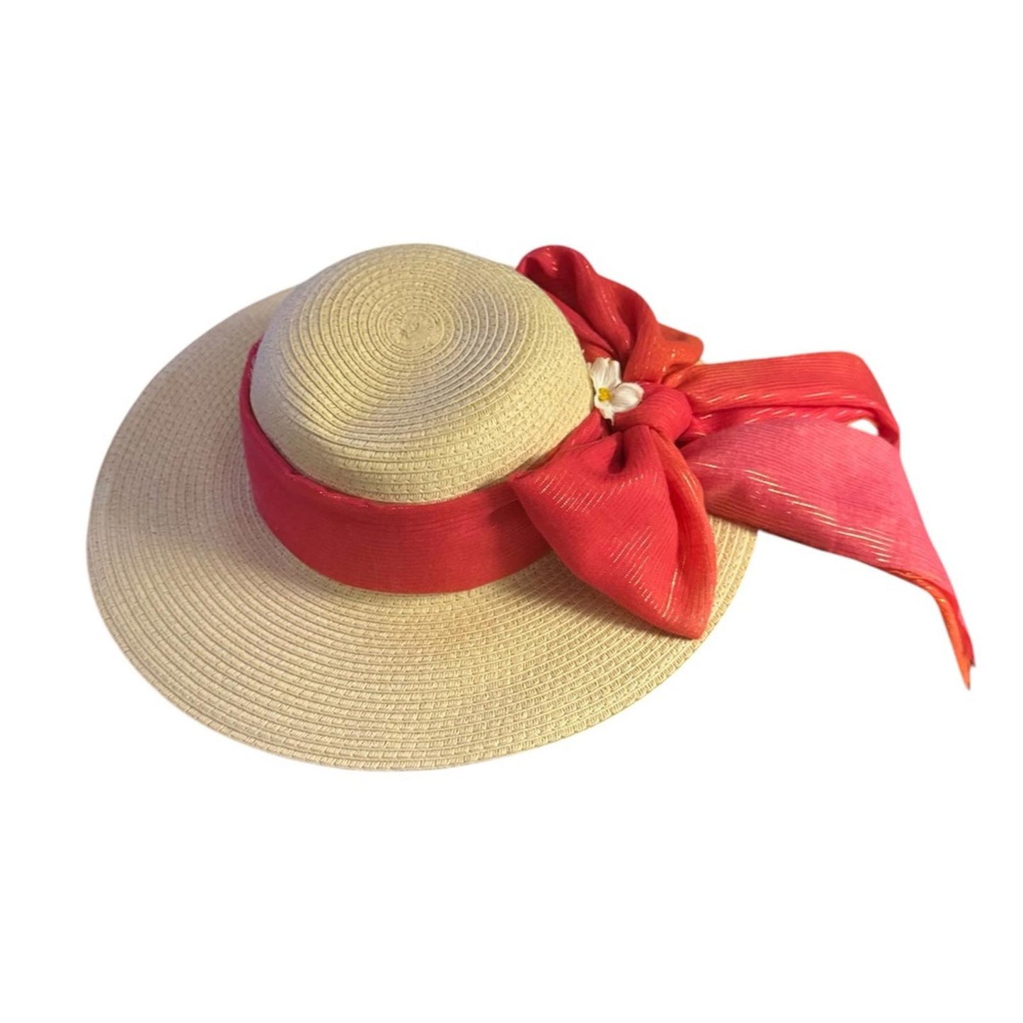 Style & Co. Elegant Tan & Pink Women's Sun Hat