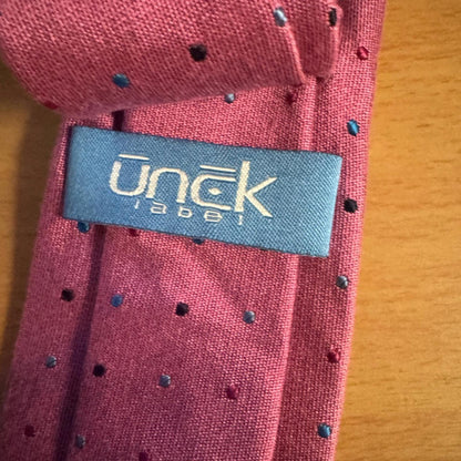 Unck Label-Elegant purple Polka Dot Tie