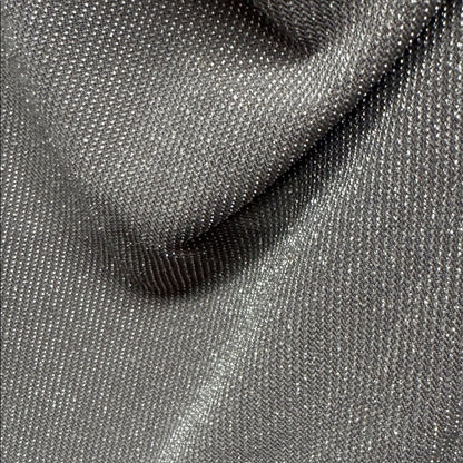 Betsy & Adam Shimmering Silver Draped Dress