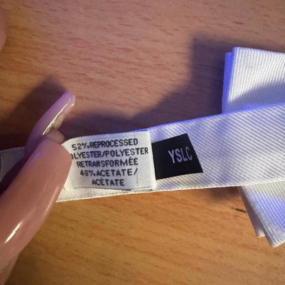 Calvin Klein Men's Unison Solid Pre-Tied Elegant White Bow Tie