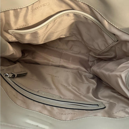 Calvin Klein Blue and Gray Tote Bag