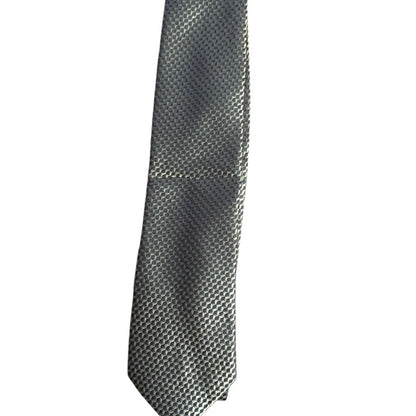 Michael Kors Elegant Gray, Gold, Tan Men's Tie