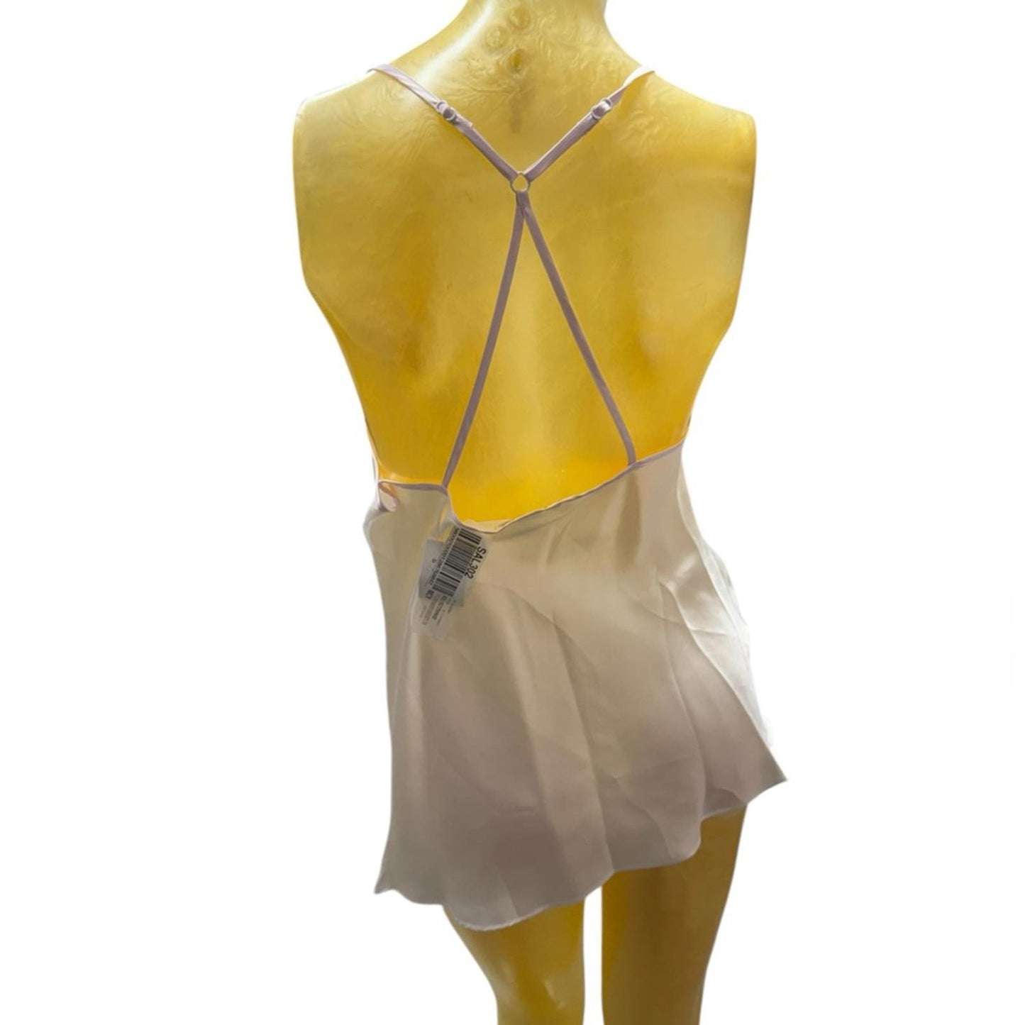 Linea Donatella Elegant Bride White Satin Sleepwear Set