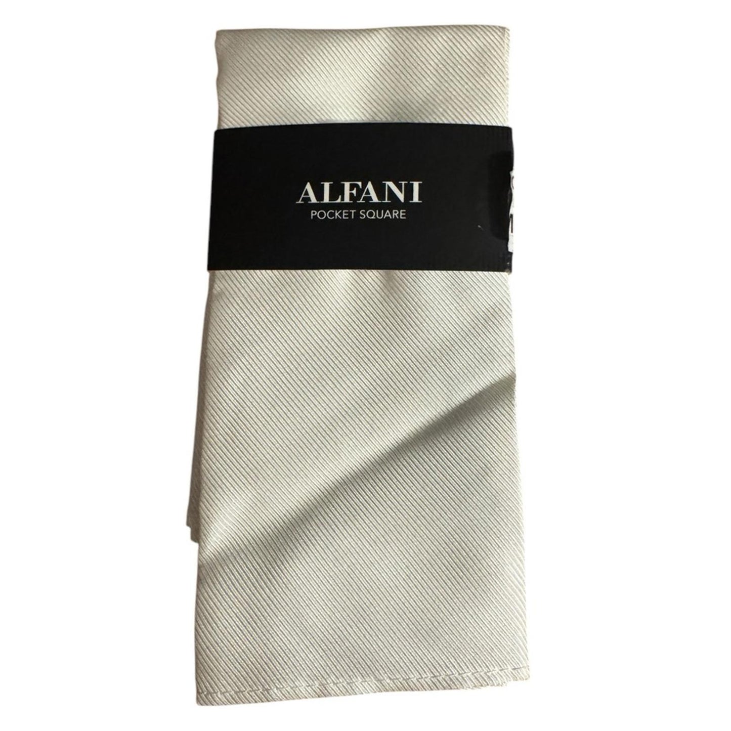 Alfani Office White Pocket Square
