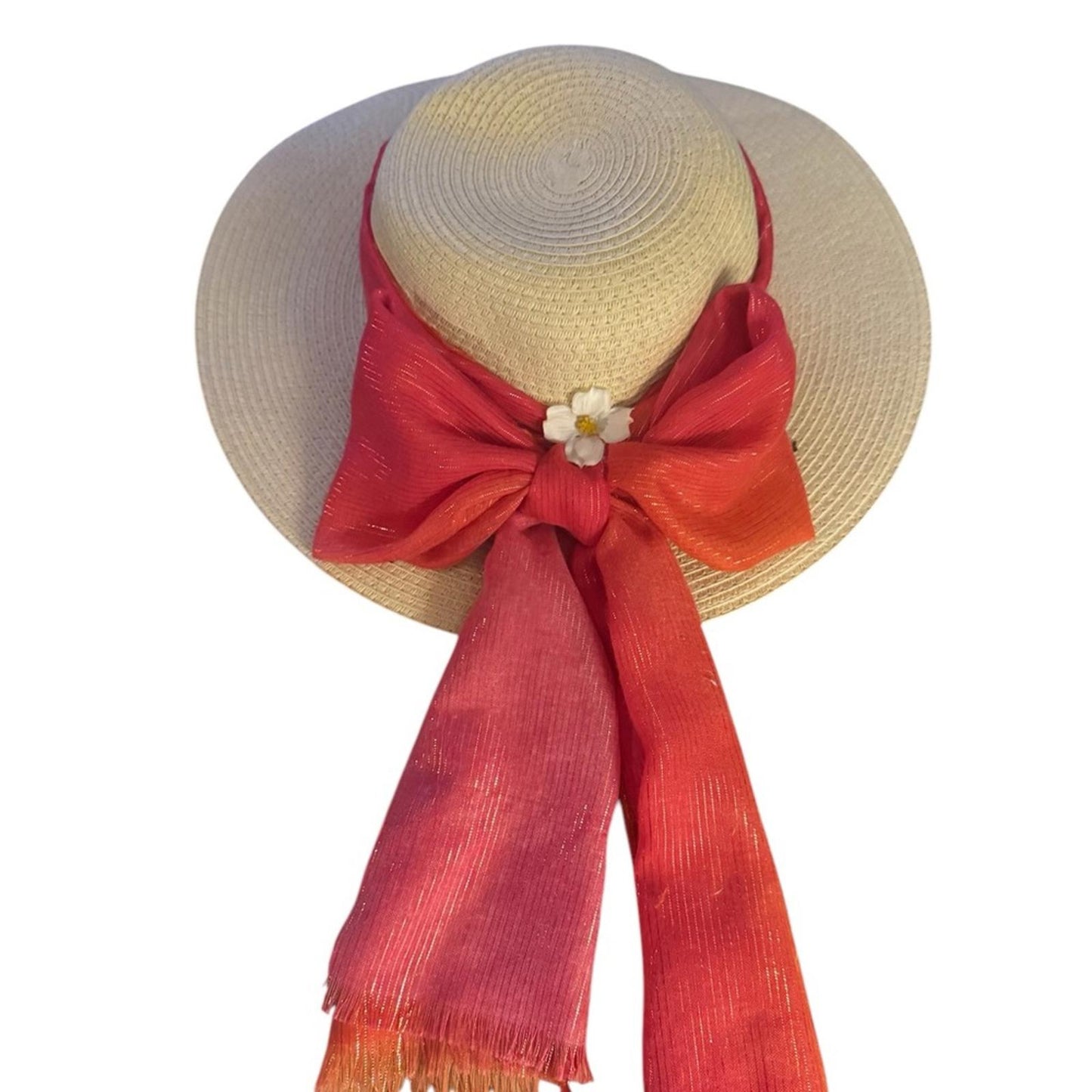 Style & Co. Elegant Tan & Pink Women's Sun Hat