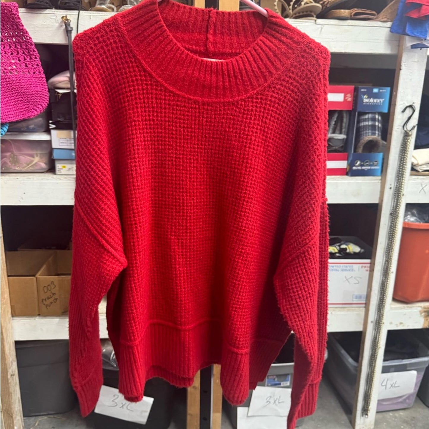 Lucky brand Red Knit Sweater