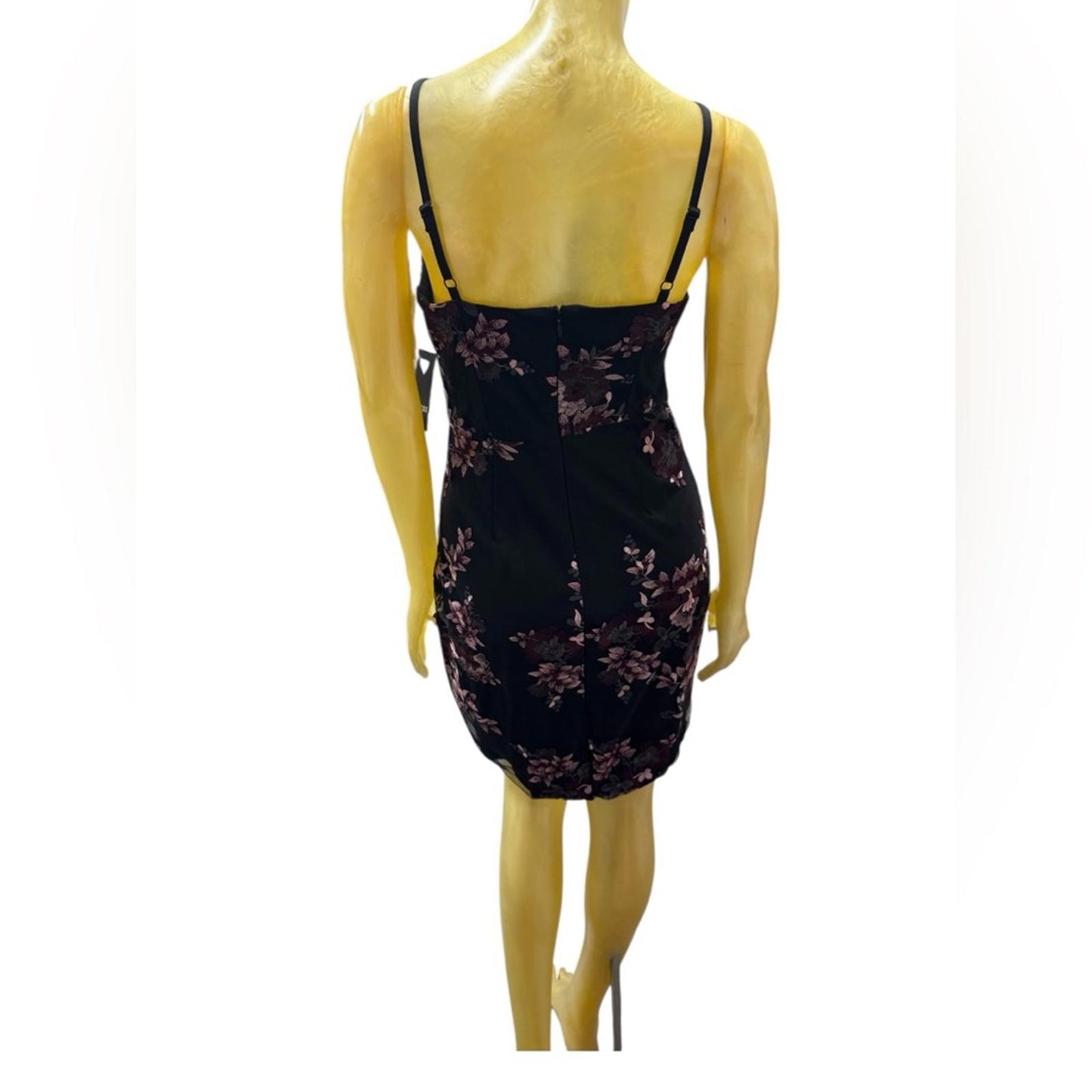 Guess Floral Black and Purple Women's Dress