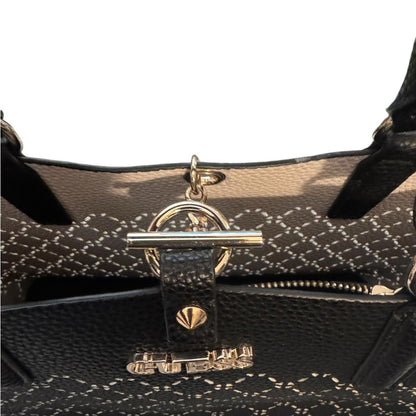 Pre-Love Guess Black Textured Satchel