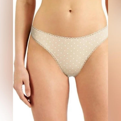 charter club Polka Dot thongs Set