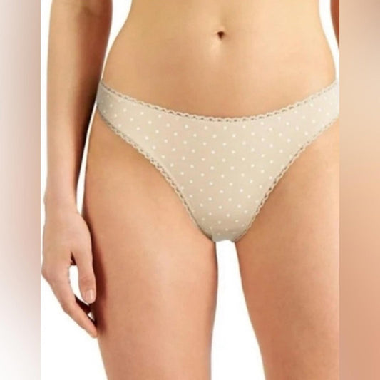 charter club Polka Dot thongs Set