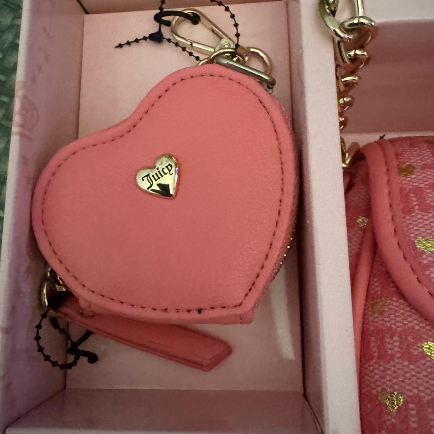 Juicy contour Pink Heart-Embellished Women's Bag