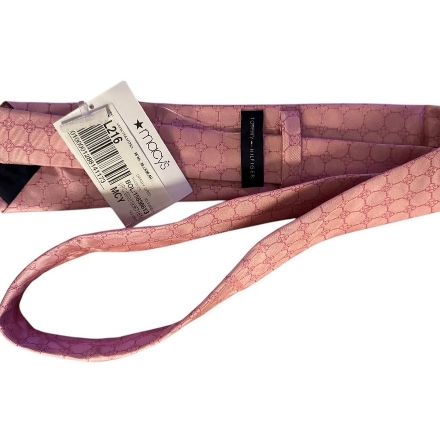 Tommy Hilfiger, Elegant Pink Patterned Tie