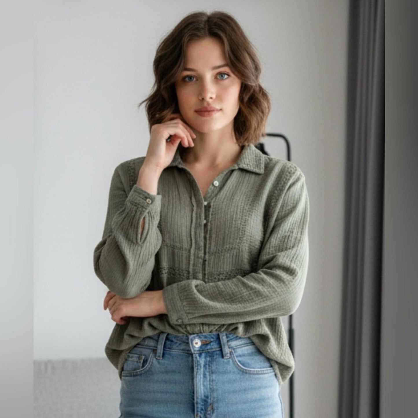 Lucky Brand Sage Button Down Shirt