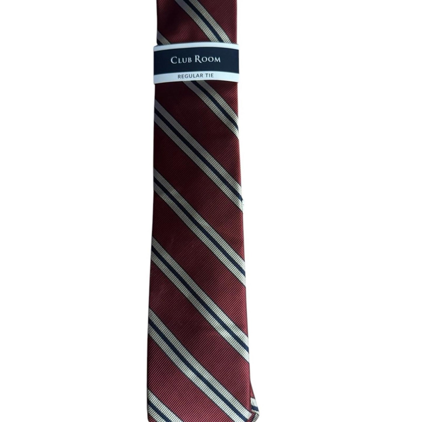 Club Room Men's Red Striped Tie