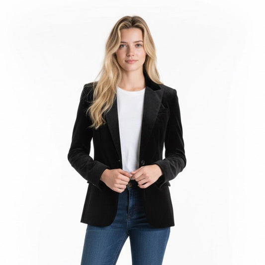 Lauren Ralph Lauren Black Velvet Blazer