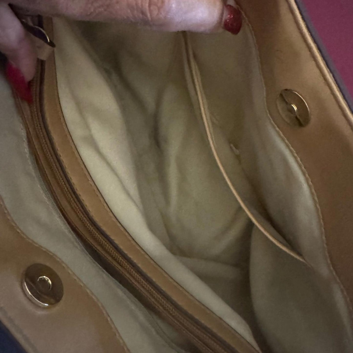 Pre-Love Giani Bernini Beige Floral Tote Bag