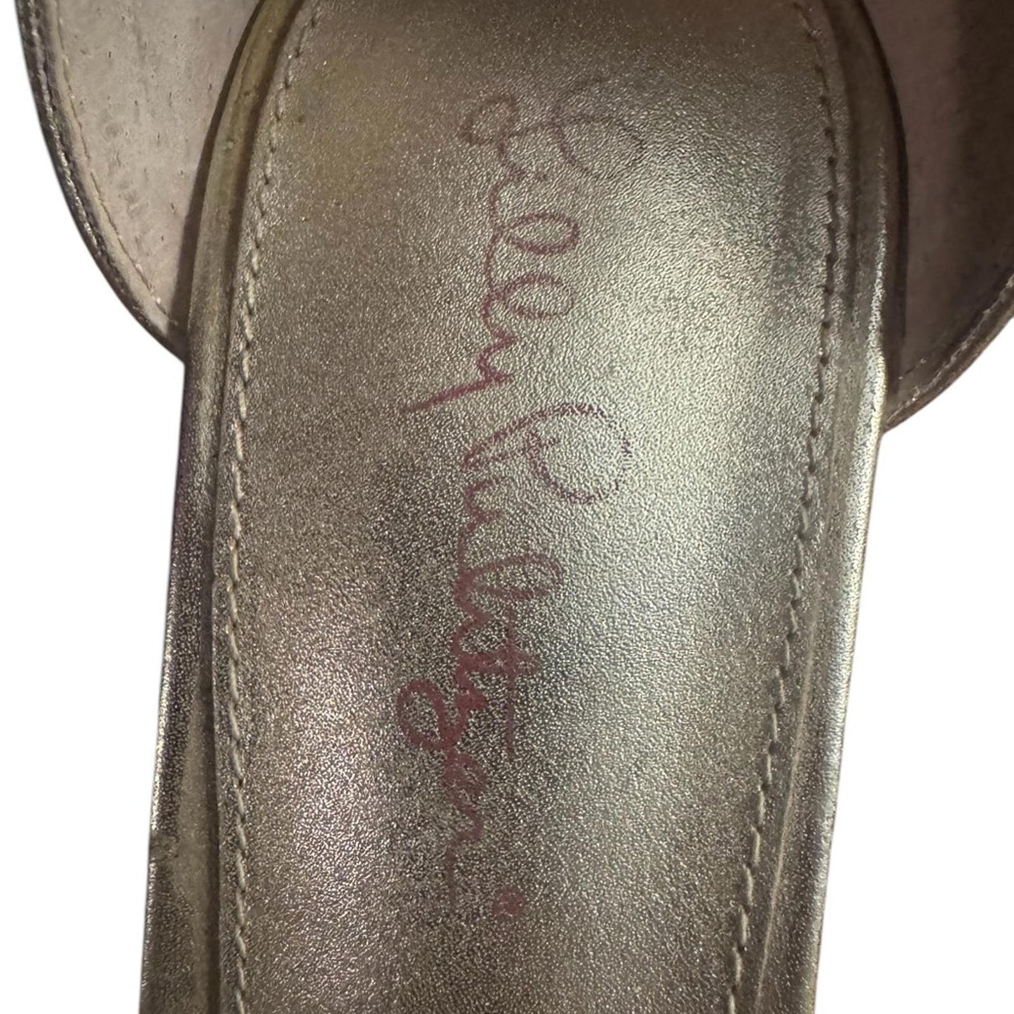 Pre-Love Lilly Pulitzer, Elegant Gold Wedge Sandals