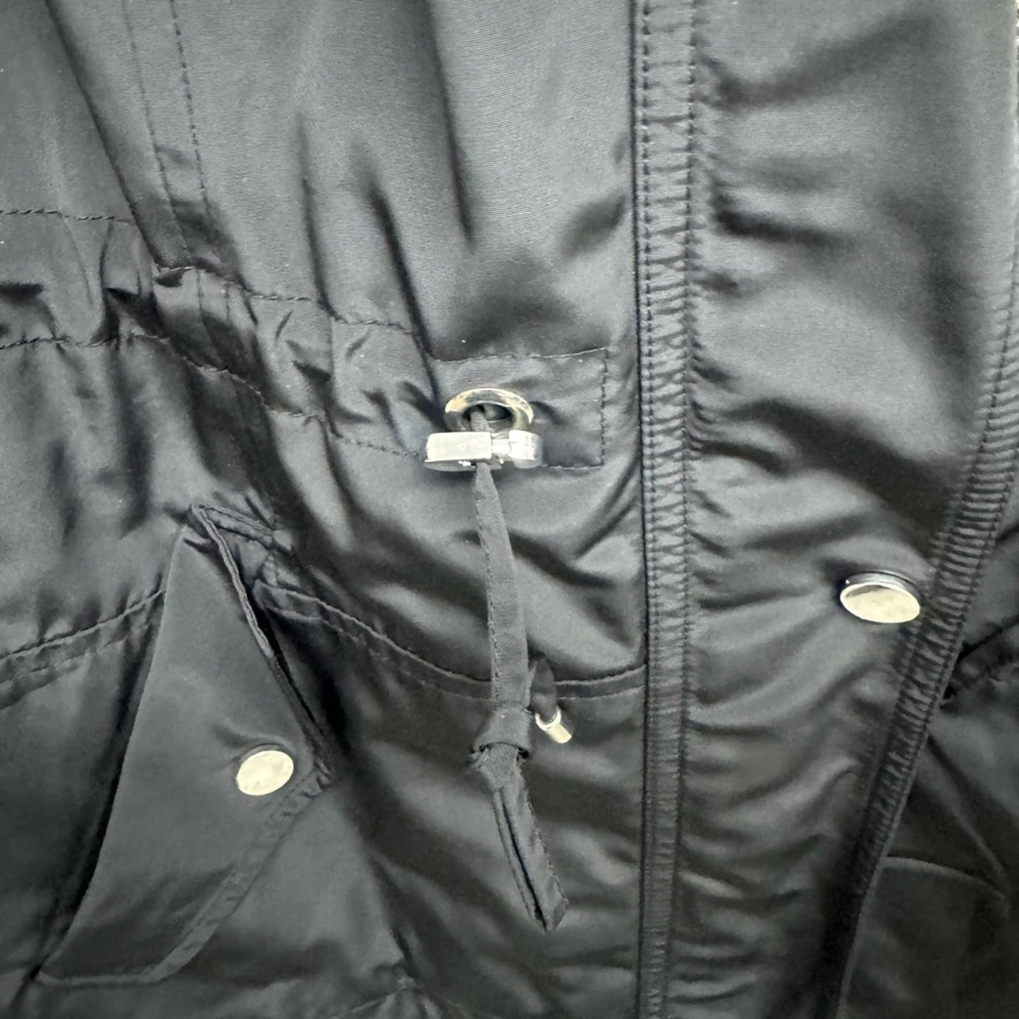 Charter Club Black Utility Jacket with Hood