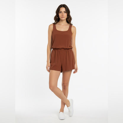Ideology Chestnut Sleeveless romper