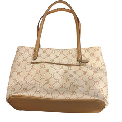 Pre-Love Giani Bernini Beige Floral Tote Bag