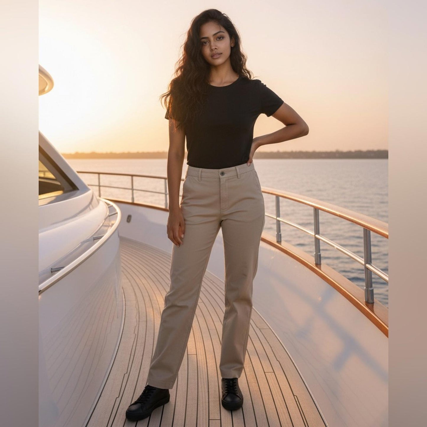 Lauren Ralph Lauren Tan Straight Leg Jeans