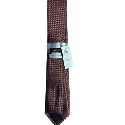 Alfani maroon Geometric Men's Tie