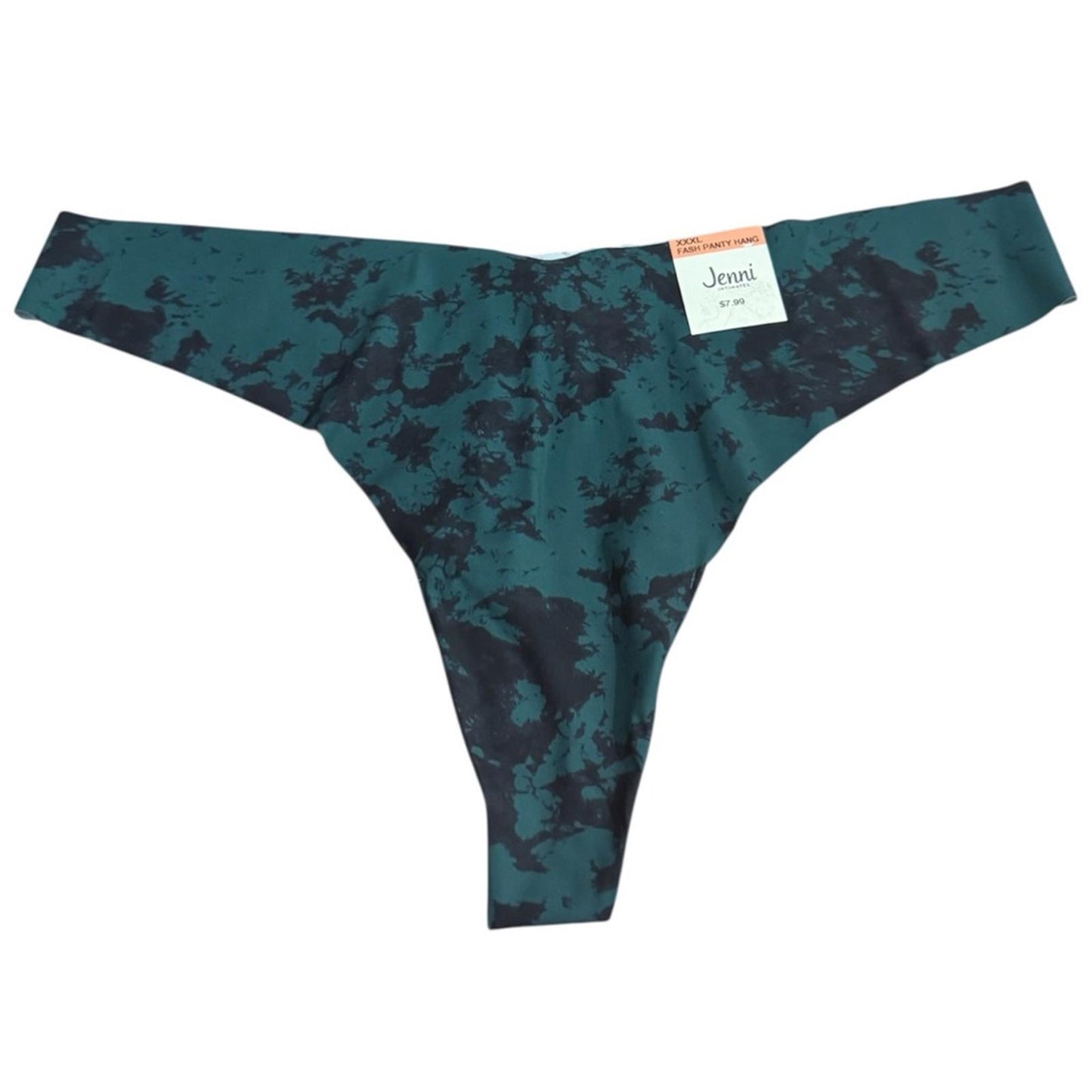 Set/6 of Seamless Thong Panties in Black, Cream, baby blue Daisy, green and Red